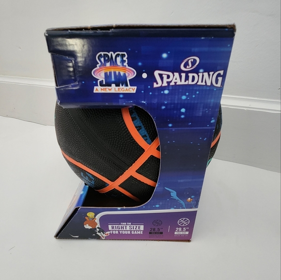 RARE Spalding Tune Squad Space Jam Indoor Outdoor Full Size Basketball 29.5" - Picture 4 of 10